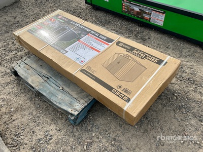 StanForge MS0810 8 ft x 10 ft Apex Roof Metal Shed (Unused)