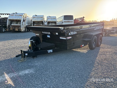 2026 Industrias America 7014 14 ft T/A Dump Utility Trailer (Unused)