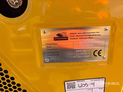 2025 Machpro ATT4000K Mini Excavator (Unused)