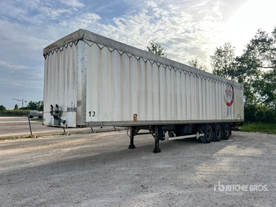 2002 Asca S322DD 13.60 m Tri/A Semi Remorque Fourgon 3 Essieux Van Trailer
