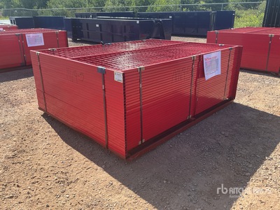 Quantity of (30) 8 ft x 6 ft Powder Coated Temporary Bauzaun (Unused)