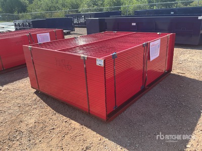 Quantity of (30) 8 ft x 6 ft Powder Coated Temporary Bauzaun (Unused)
