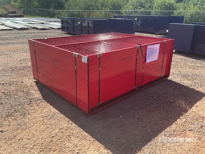 Quantity of (30) 8 ft x 6 ft Powder Coated Temporary Bauzaun (Unused)