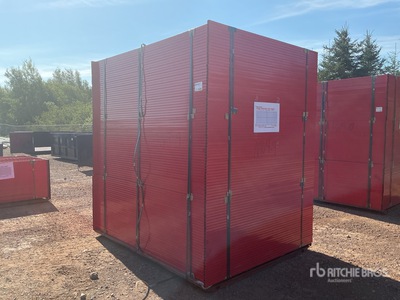 Quantity of (90) 8 ft x 6 ft Powder Coated Temporary Bauzaun (Unused)