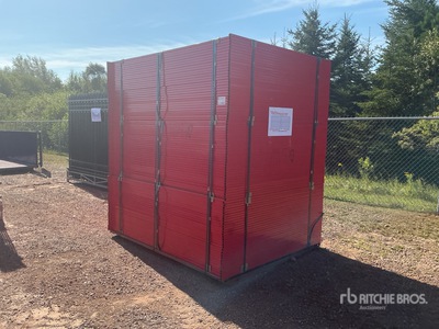 Quantity of (90) 8 ft x 6 ft Powder Coated Temporary Site Fence
