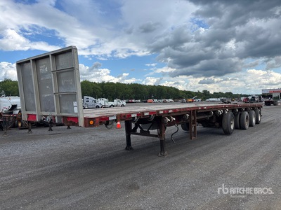 2015 Manac 10453 53 ft Quad/A Flatbed Trailer
