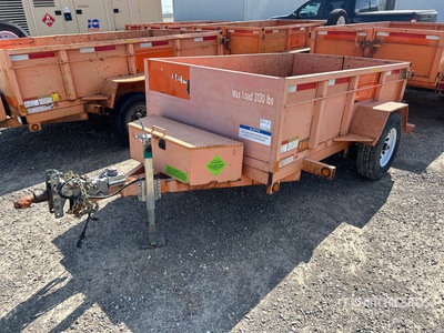 2019 Miska 8 ft S/A Dump Utility Trailer
