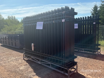 Quantity of (20) 10 ft x 7 ft Powder Coated سياج (Unused)