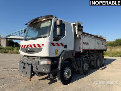 2008 Renault 410DXI 8x4 Camion Bi-Benne Tri/A-kiepwagen (Inoperable)