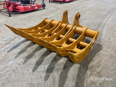 2026 GIYI GY-P320 64 in Excavator Rake - Fits Cat 320 (Unused)
