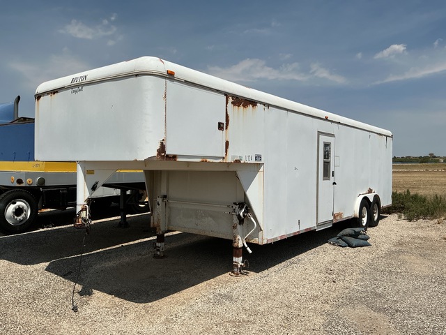 1996 Burton T/A Gooseneck Enclosed Trailer