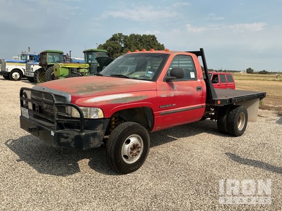 1998 Dodge Ram 3500 4x4 Flatbed Truck