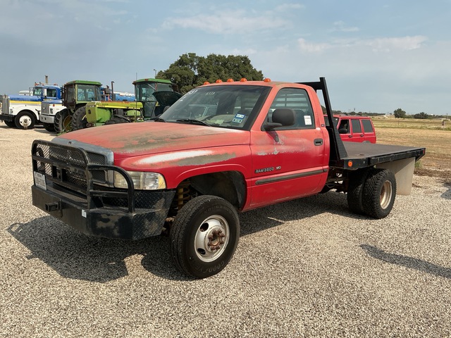 1998 Dodge Ram 3500 4x4 Flatbed Truck