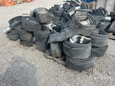 Quantity of (3) Pallets of 6 in Hose