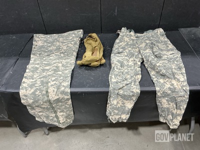 (14) Cold Weather Trousers, (1) Pair of Mitten Shells & Assorted Items