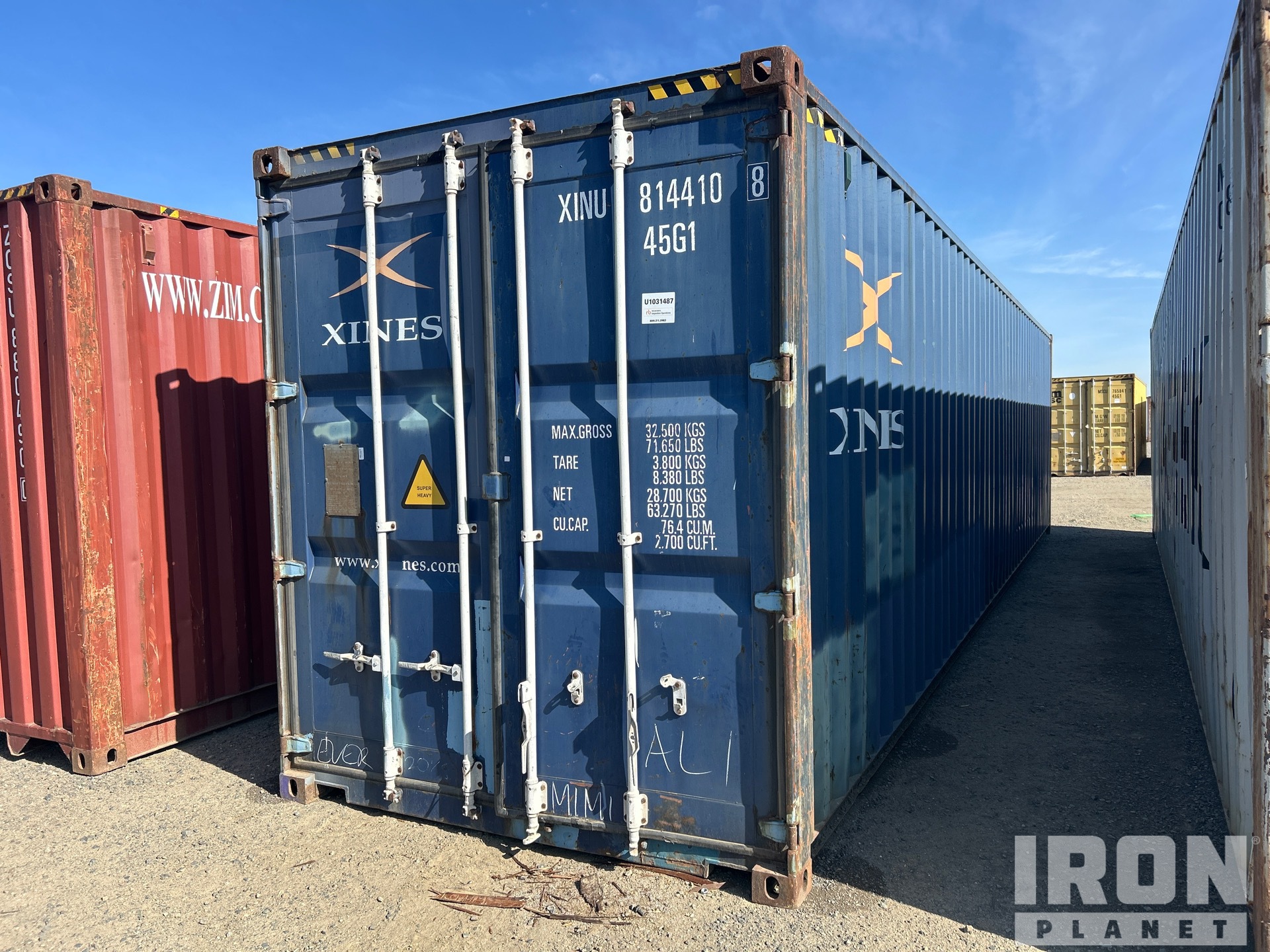 40 ft High Cube Container per stoccaggio