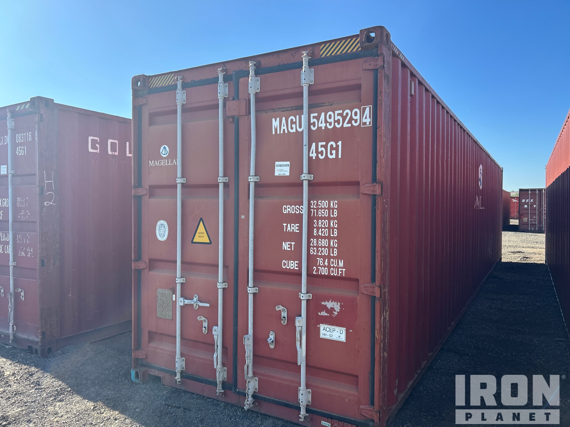 40 ft High Cube Storage Container