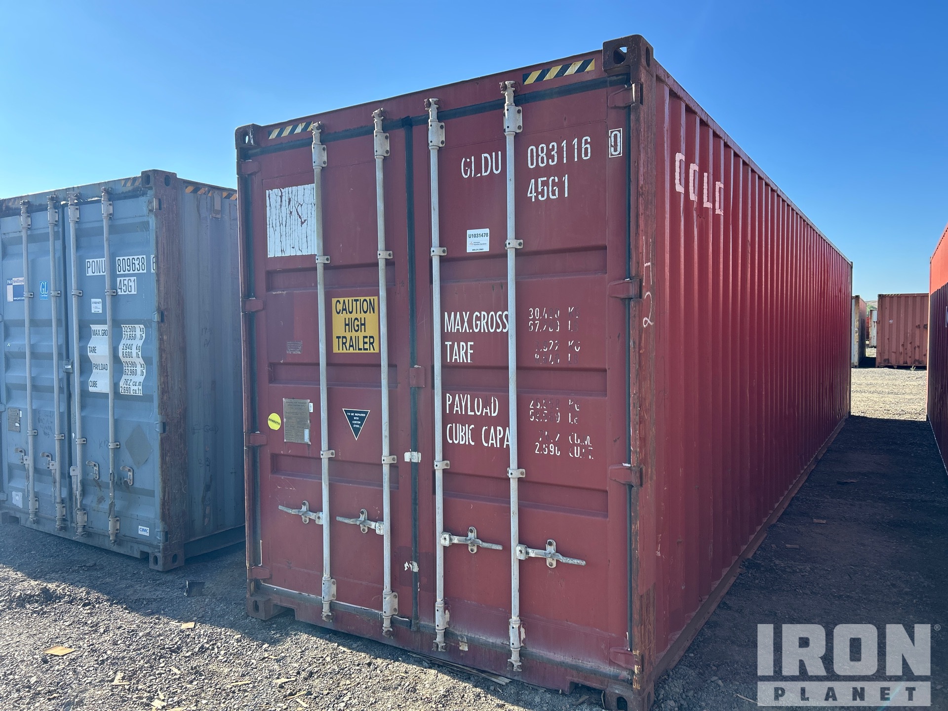 2003 40 ft High Cube Storage Container