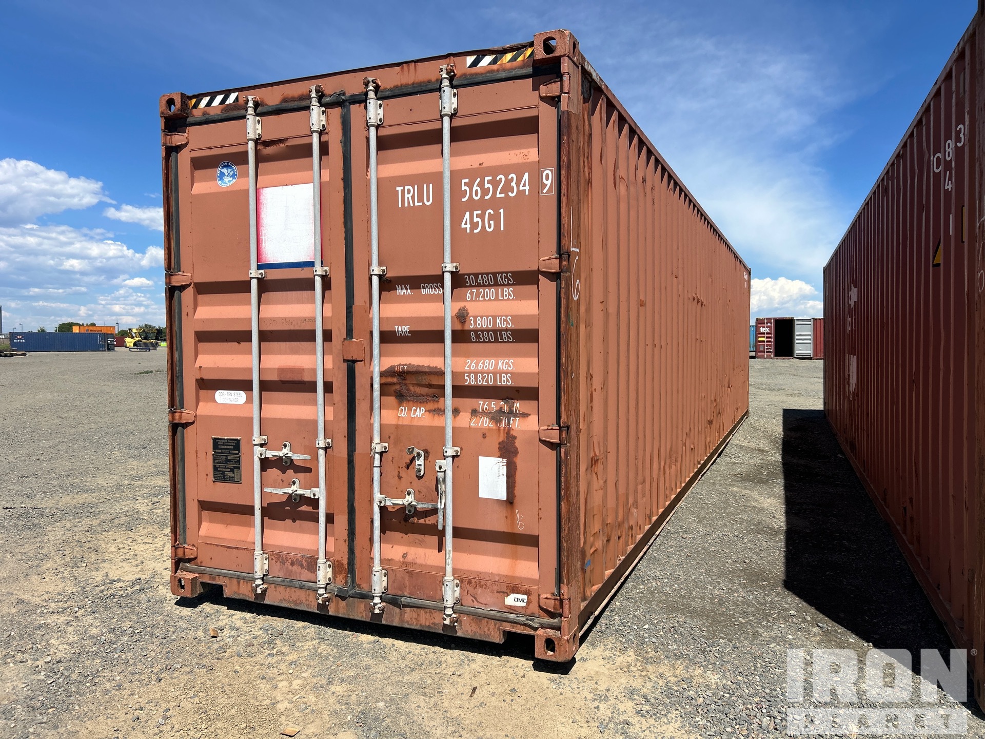 40 ft High Cube Container per stoccaggio