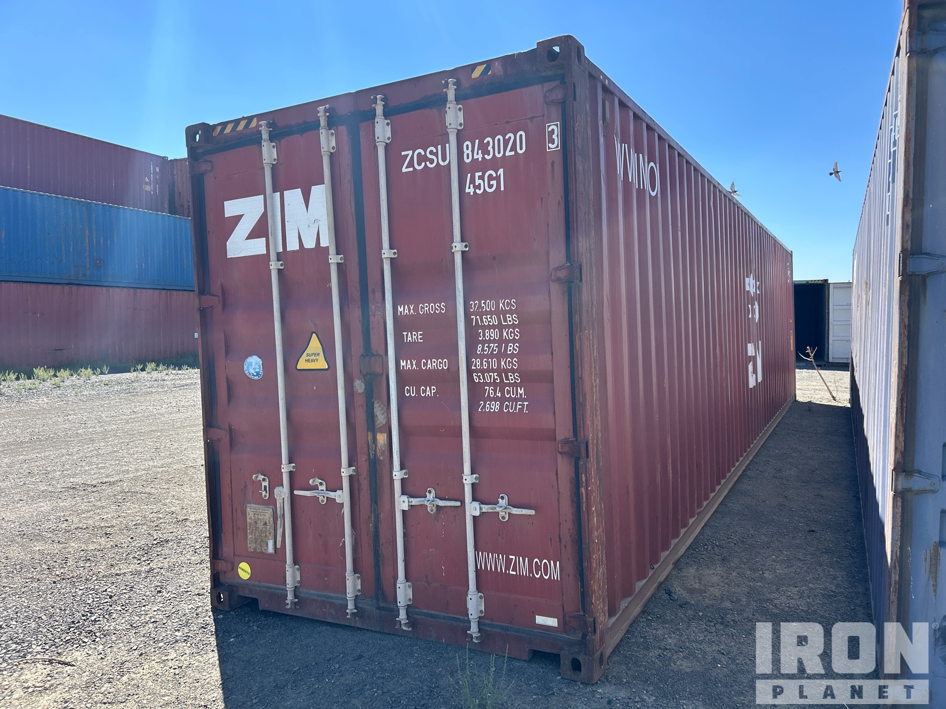2006 40 ft High Cube Container per stoccaggio