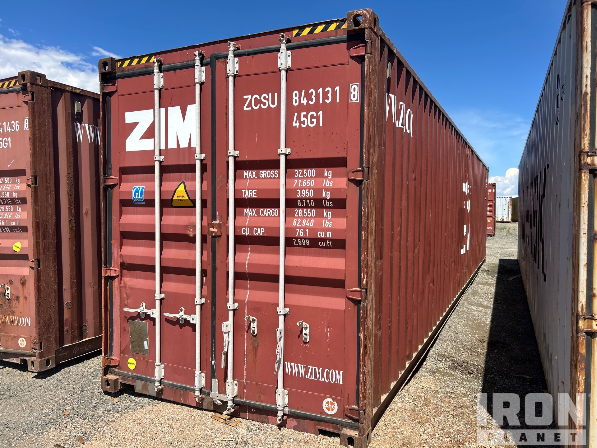 40 ft High Cube Container per stoccaggio