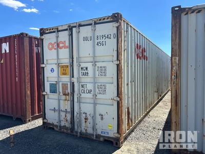 40 ft High Cube Container per stoccaggio
