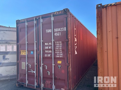 2008 40 ft High Cube Storage Container