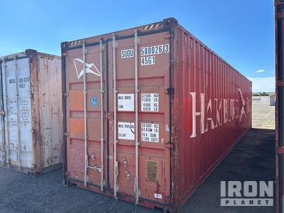 2005 40 ft High Cube Storage Container