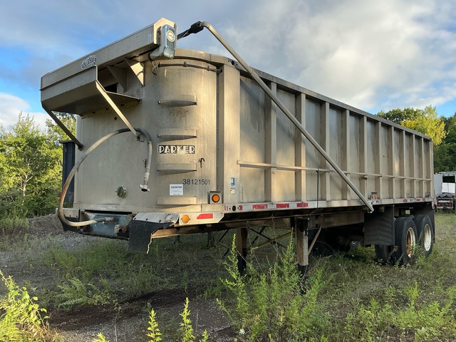 1988 Parker 1DA-28 28 ft T/A Aluminum End Dump Trailer 1988 Parker 1DA-28 28 ft T/A Aluminum End Dump Trailer