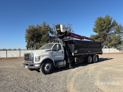 2016 Palfinger M13A80 8500 lb Straight Boom on 2018 Ford F-750 6x2 Kipper-Lkw mit Kran