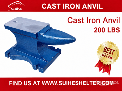 2026 Suihe A200 200 lb Cast Iron Anvil (Unused)
