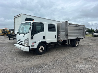 2016 Isuzu NPR 4x2 Crew Cab Dump Truck