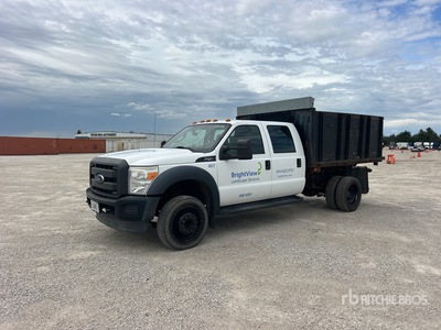 2015 Ford F-450 XL 4x2 Crew Cab Flatbed Dump Truck