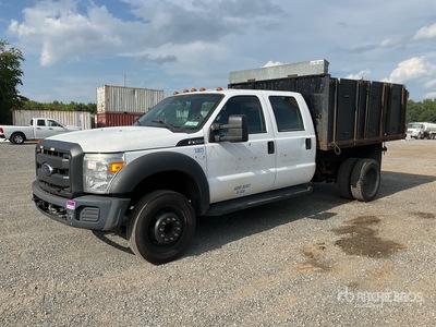 2016 Ford F-450 4x2 Crew Cab Kiepwagen met open laadbak
