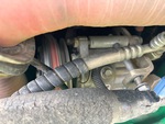 Engine with A/C Compressor