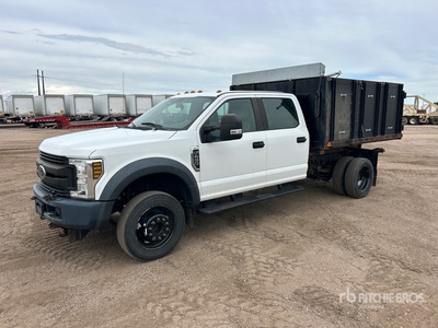2018 Ford F-450 XL 4x2 Crew Cab Wywrotka z platformą
