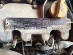 Engine with Emission Label