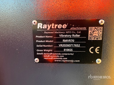 2026 Raytree RMVR76 76 in Accessoire pour rouleau vibrant  (Unused)