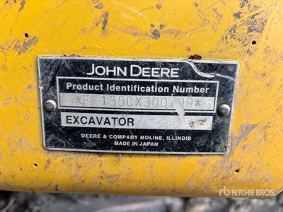2006 John Deere 135CRTS Hydraulic Tracked Excavator