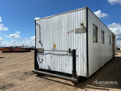 1974 Portabuilt IND. LTD. 40 ft x 10 ft Skid-Mounted Mobile Office