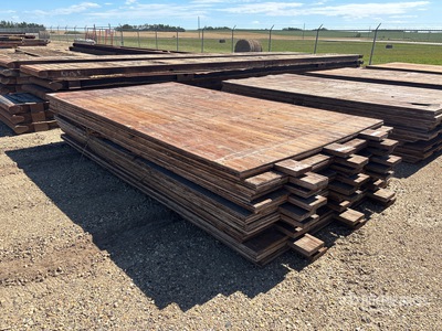 Quantity of (10) 7 ft x 12 ft 9 in Wood Access Rig سطح
