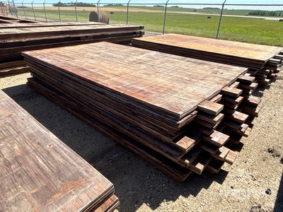 Quantity of (10) 7 ft x 12 ft 9 in Wood Access Rig سطح