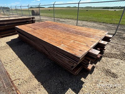 Quantity of (10) 7 ft x 12 ft 9 in Wood Access Rig سطح