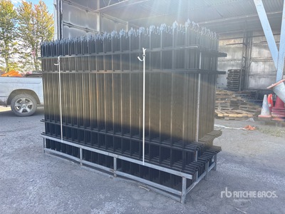 Quantity of (33) 2026 Skyway SFS33-330TF 10 ft x 7 ft Wrought Iron Site Fence (Unused)
