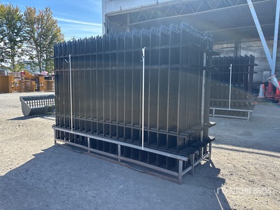 Quantity of (33) 2026 Skyway SFS33-330TF 10 ft x 7 ft Wrought Iron Site Fence (Unused)
