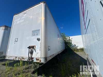 1995 Wabash 53 ft x 102 in T/A Semi-remorque fourgon