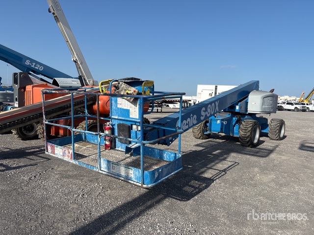 2016 Genie S-80X 4WD Diesel Telescopic Boom Lift