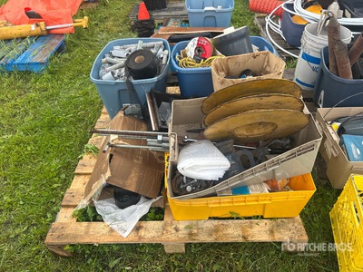 Quantity of Conduit Fittings, Rope, Threaded Rods, Hardware & Assorted Parts