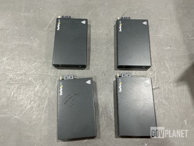 (4) StarTech ET90110SC2 Multi-Mode Fiber Media Converters