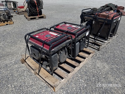 Quantity of (1) Pallets of 6.5 kW Skid-Mounted 2 Honda 6500 generators Generator